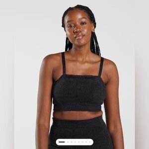 Gymshark x WHITNEY EYELASH KNIT BANDEAU size medium